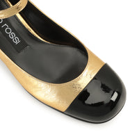 220€   Escarpins Sr Si Rossi 45 en cuir - Nero & Oro
