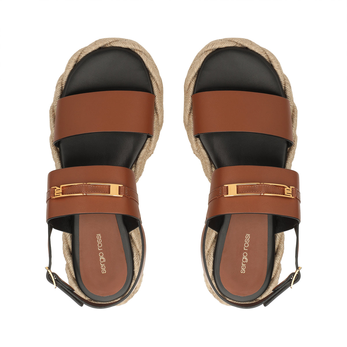 225€   Sandales Bitt en cuir - Caramel