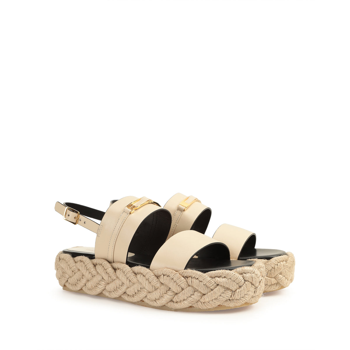 195€   Sandales Bitt en cuir - Parchment