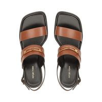 SANDALES EN CUIR DE VEAU ET DOUCES BITT
