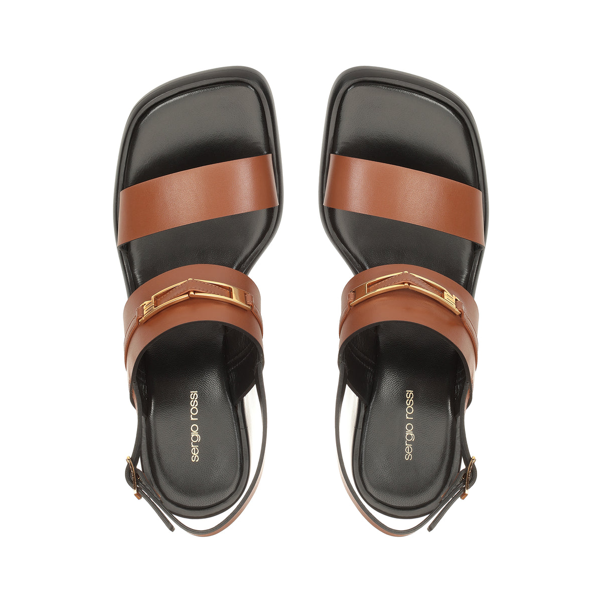 SANDALES EN CUIR DE VEAU ET DOUCES BITT