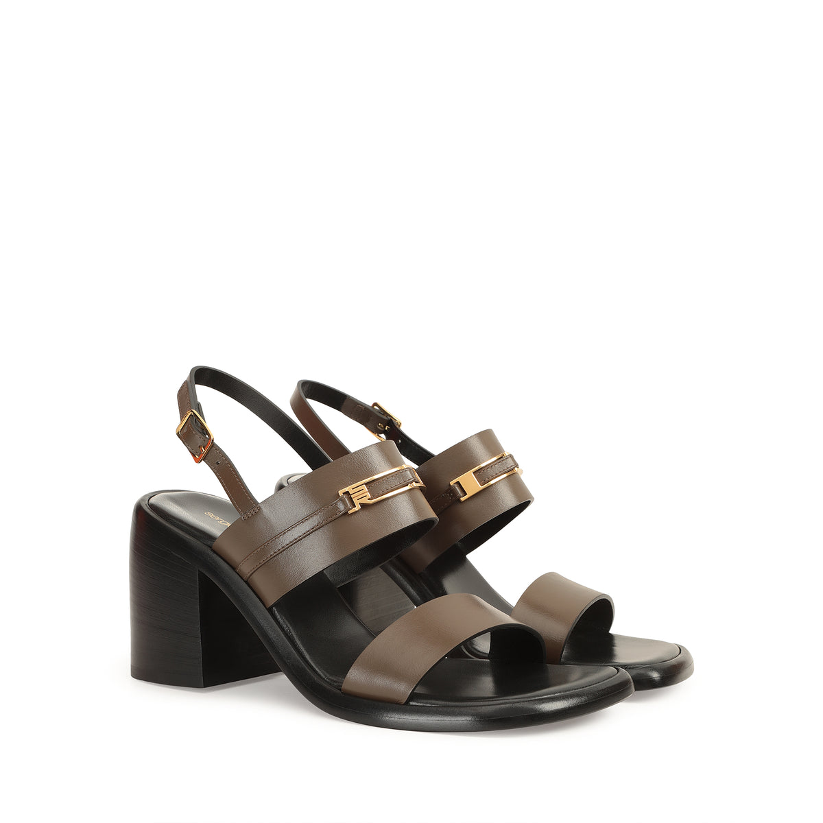 SANDALES EN CUIR DE VEAU ET DOUCES BITT