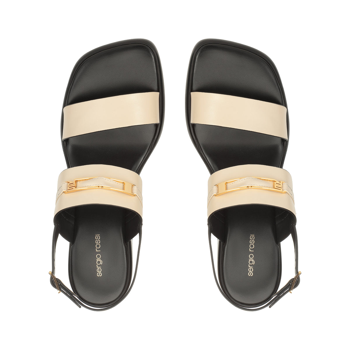 SANDALES EN CUIR DE VEAU ET DOUCES BITT