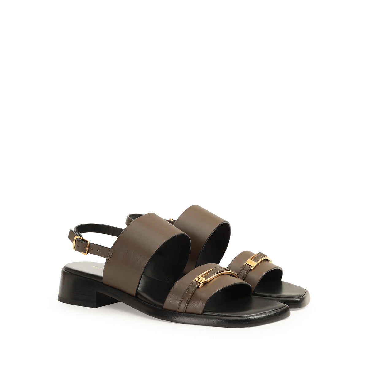 SANDALES EN CUIR DE VEAU ET DOUCES BITT