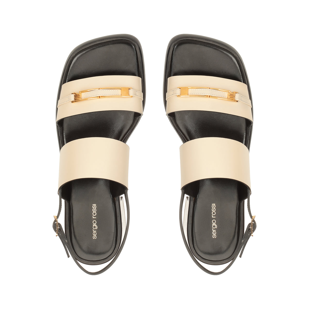 SANDALES EN CUIR DE VEAU ET DOUCES BITT