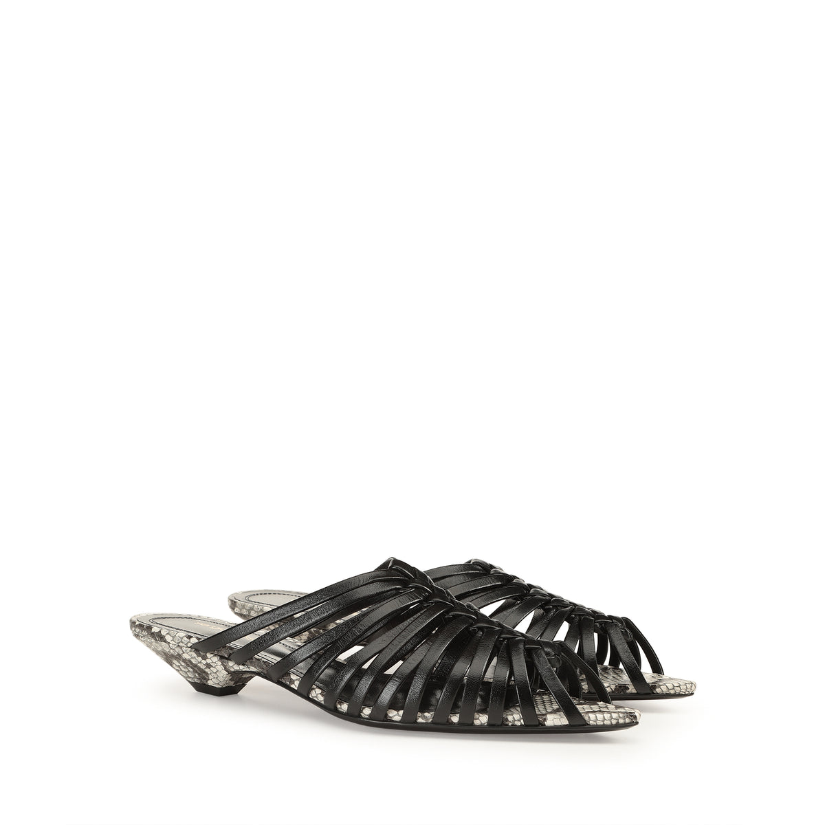 SABOT WOVENIA KIDSKIN AVEC UNE FAUSSE PEAU DE SERPENT
