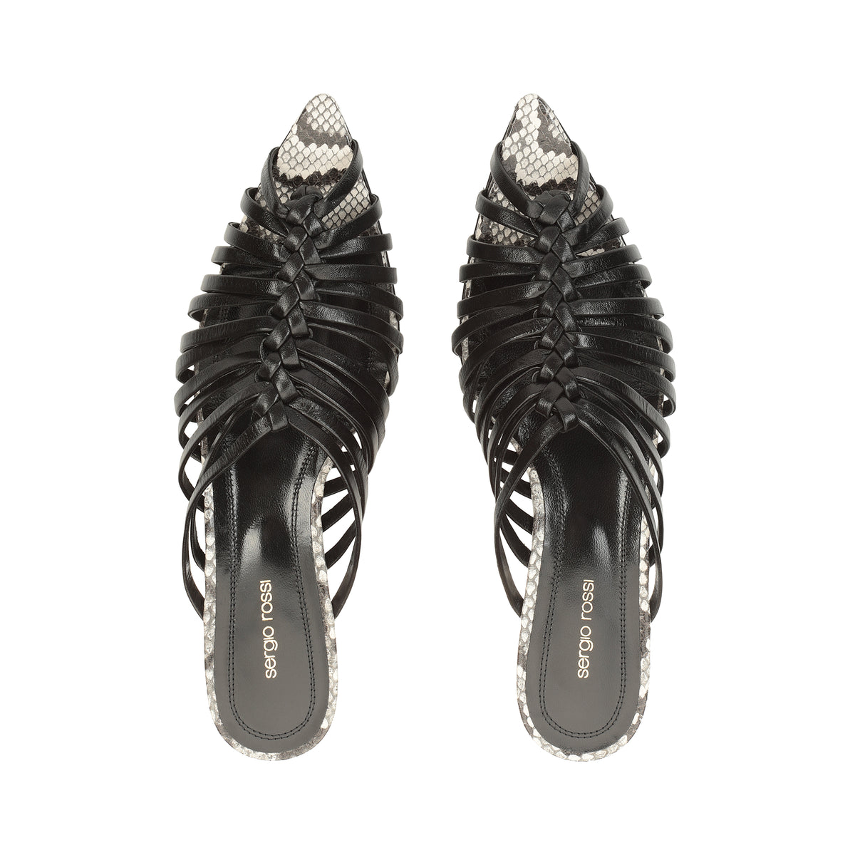 SABOT WOVENIA KIDSKIN AVEC UNE FAUSSE PEAU DE SERPENT
