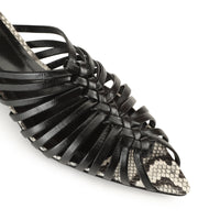 SABOT WOVENIA KIDSKIN AVEC UNE FAUSSE PEAU DE SERPENT