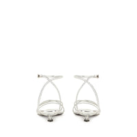 SANDALES MIROIR EN TEX TRESSÉ AVEC T EN FIBRE DE CARBONE