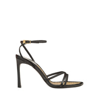 SANDALES DOUCES À TRESSES EN CUIR DE VÊTEMENT + PALME