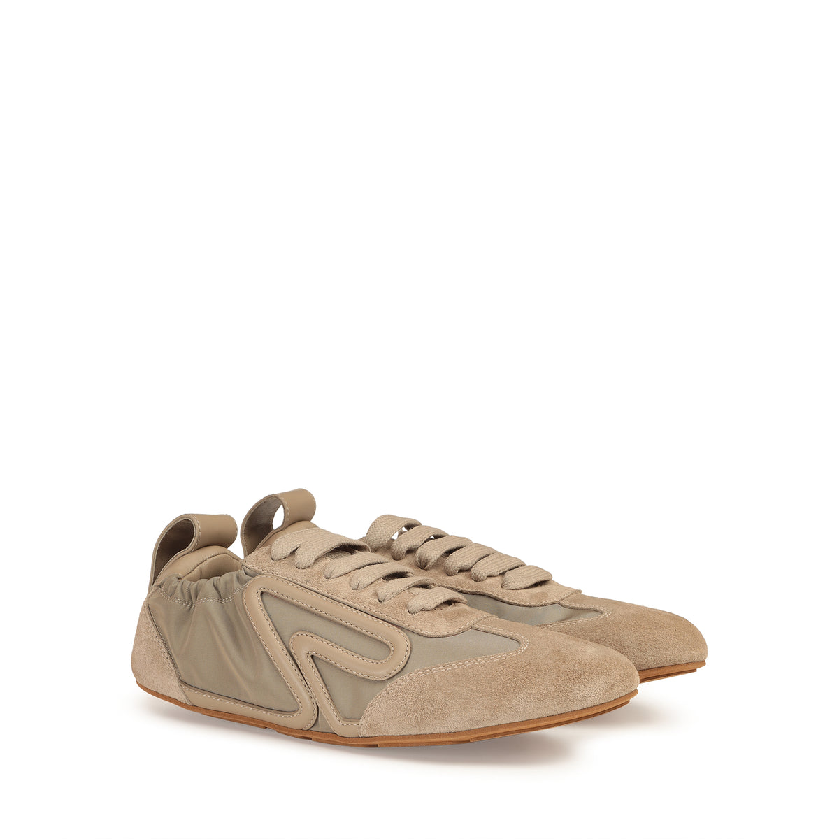 SNEAKERS SR RUSH A POURSUIVI CALF+NYLON+SOFT CALFSKI