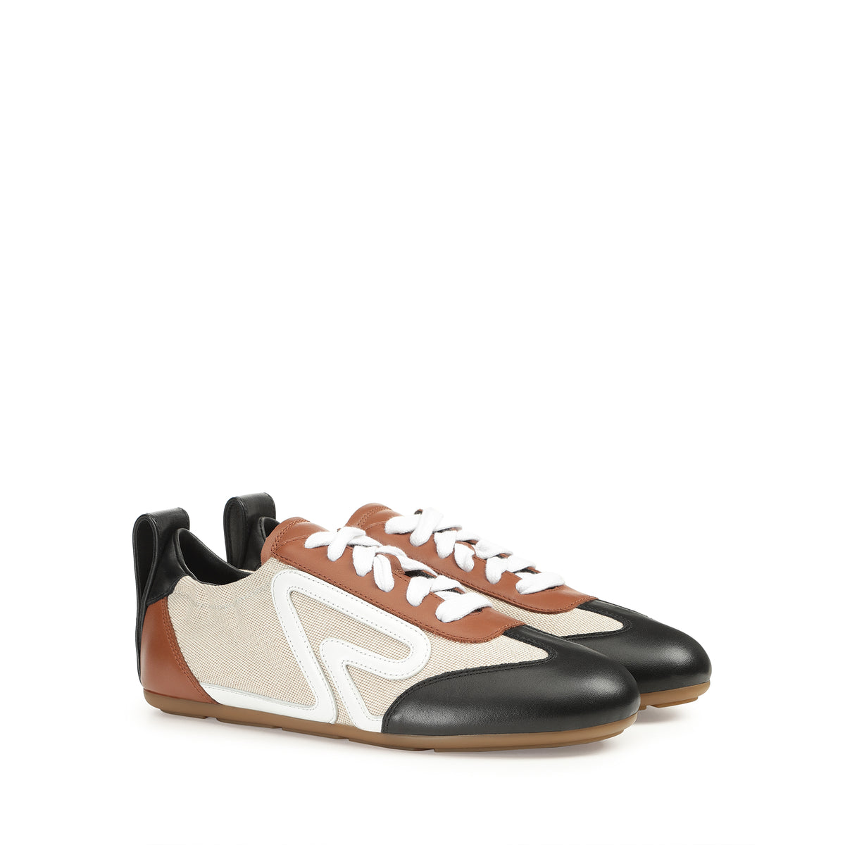 SR RUSH TENDRE EN CUIR DE VEAU TRICOLORE + BASKETS TOILE