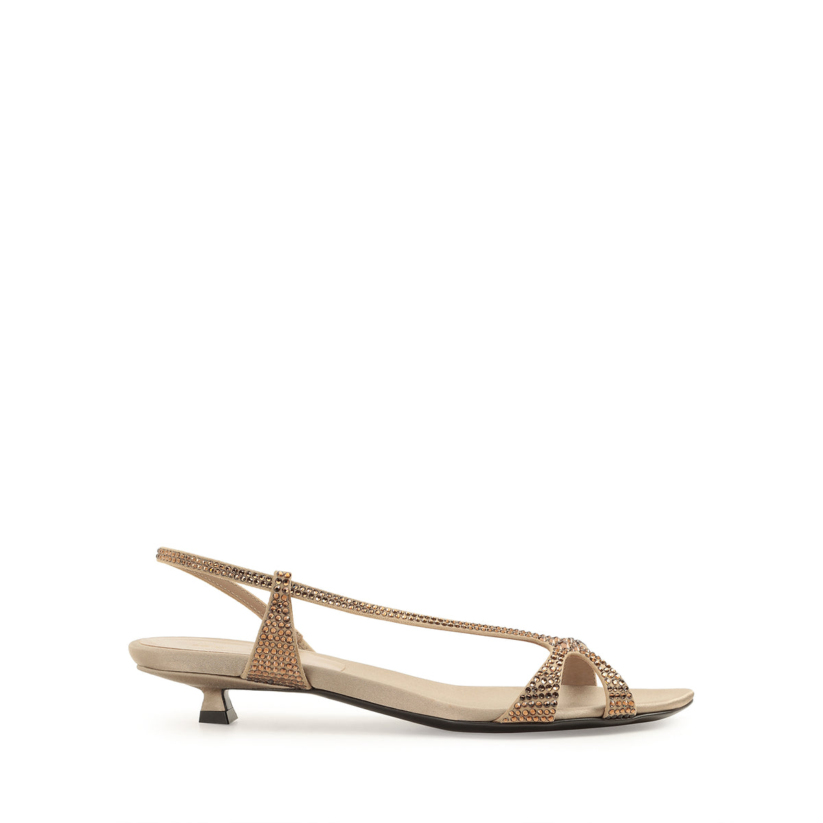 Sandales serpentines en DAIMER + STRASS