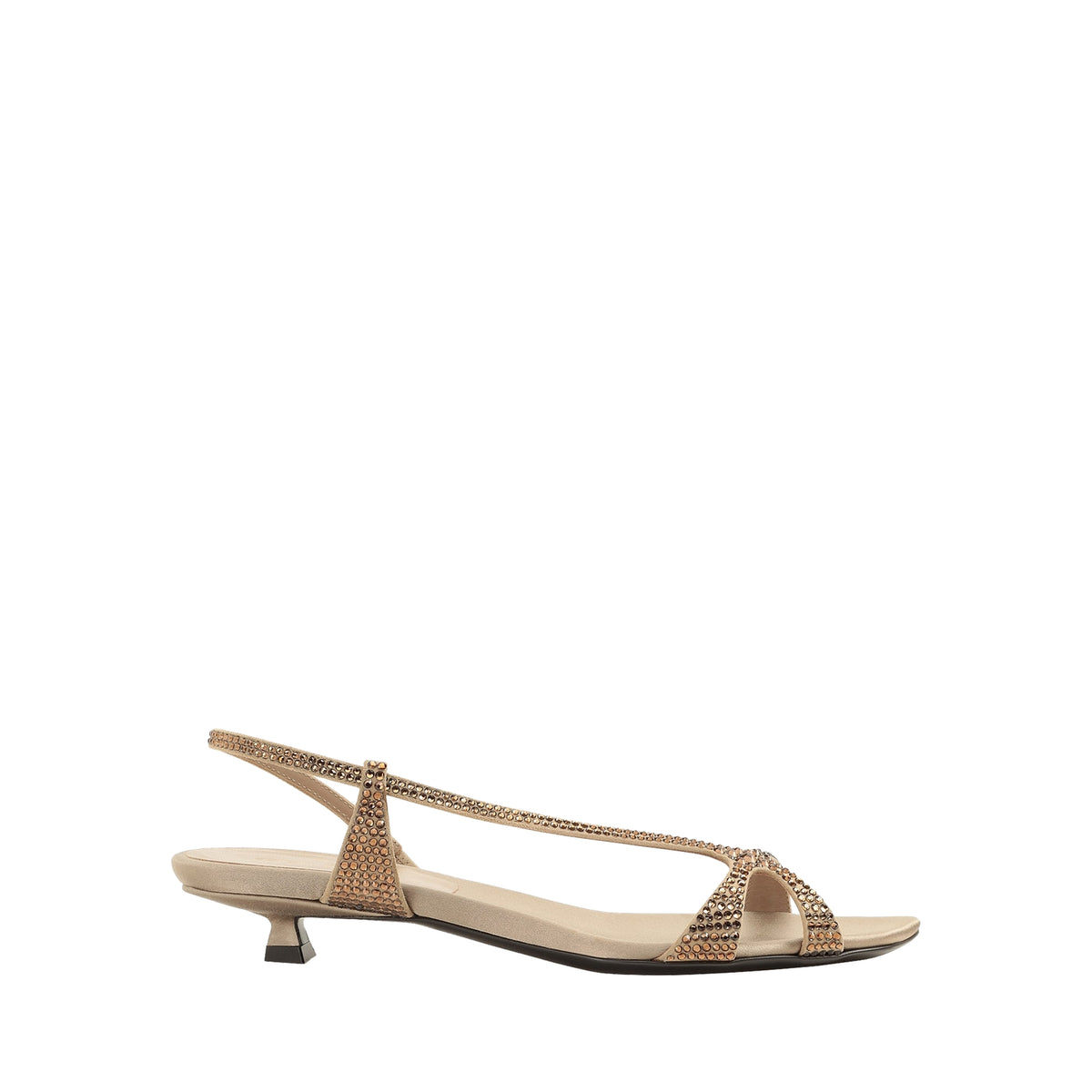 Sandales serpentines en DAIMER + STRASS