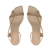 Sandales serpentines en DAIMER + STRASS