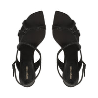 Sandales serpentines en DAIMER + STRASS