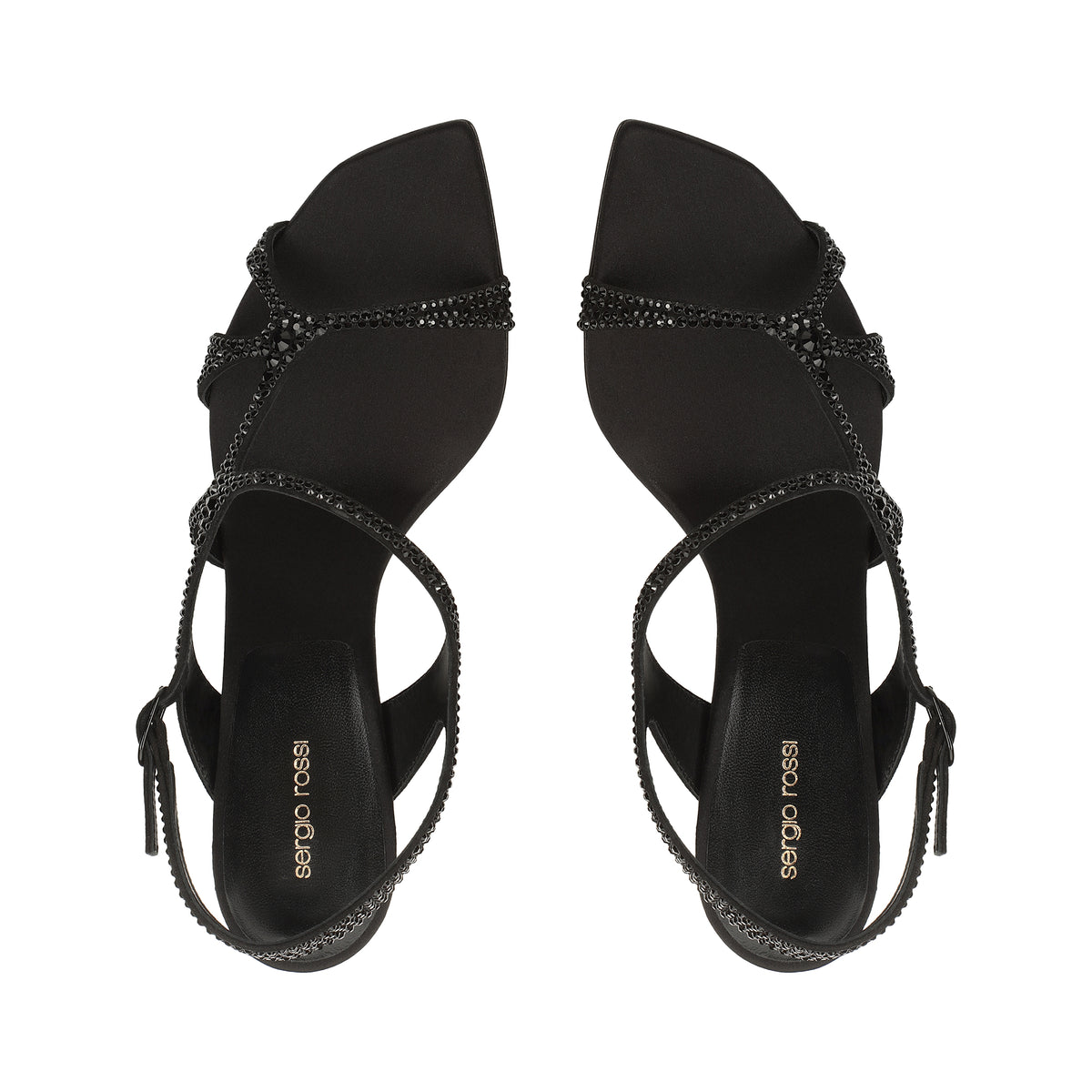 Sandales serpentines en DAIMER + STRASS