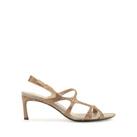 Sandales serpentines en DAIMER + STRASS