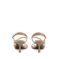 Sandales serpentines en DAIMER + STRASS