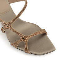 Sandales serpentines en DAIMER + STRASS