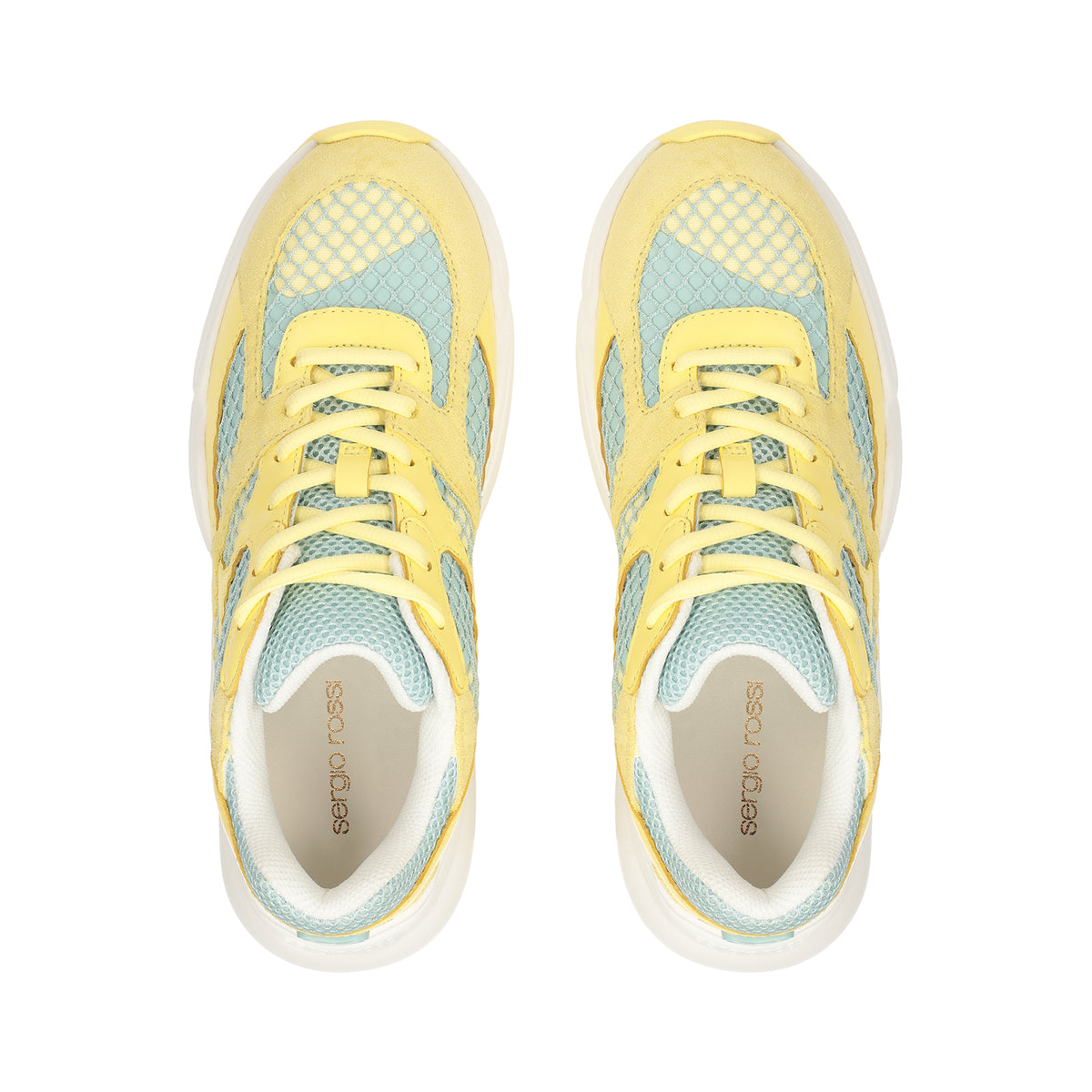 SNEAKERS SURGE SPORT A POURSUIVI MOLLET EN GRILLE BLANC