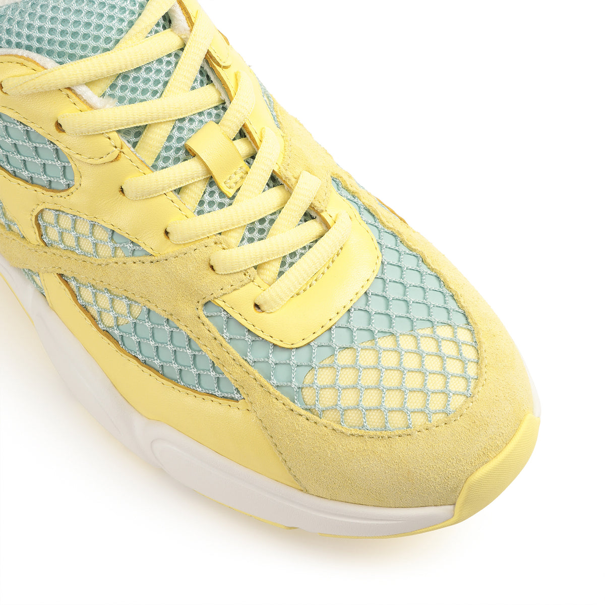 SNEAKERS SURGE SPORT A POURSUIVI MOLLET EN GRILLE BLANC