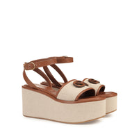 TOILE SURGE + SANDALES EN CUIR DE VEAU SOUPLES