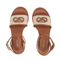 TOILE SURGE + SANDALES EN CUIR DE VEAU SOUPLES
