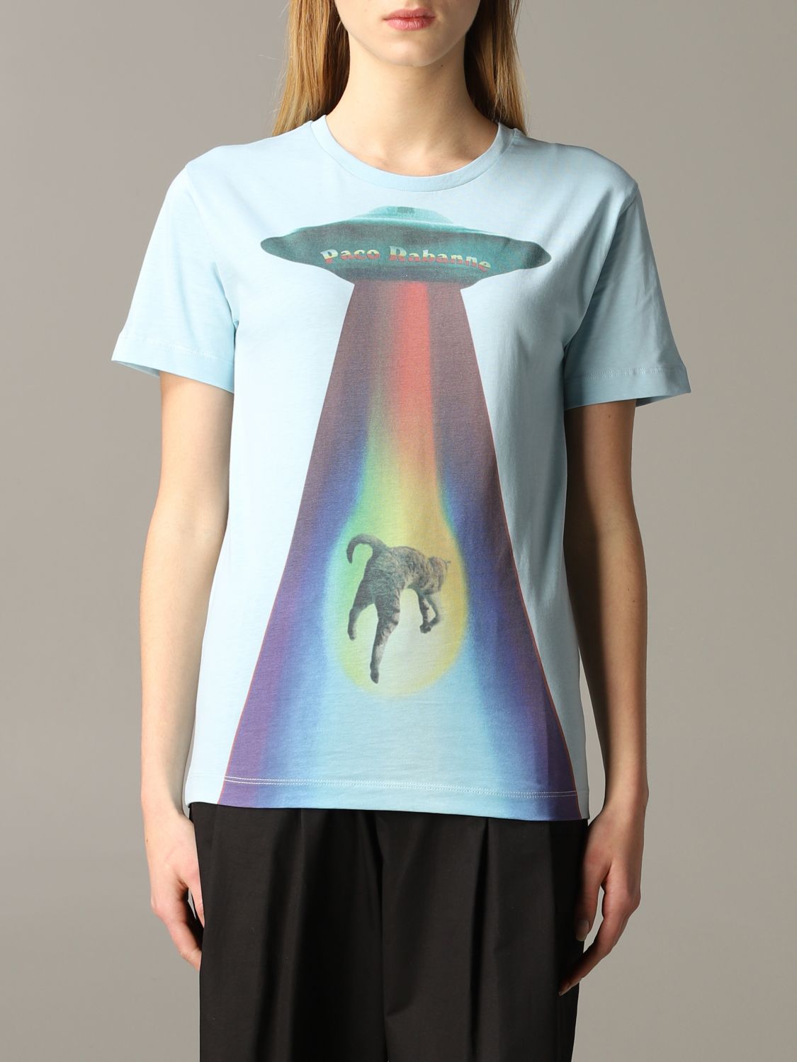 T-shirt à imprimé ovni - Blue Multicolore