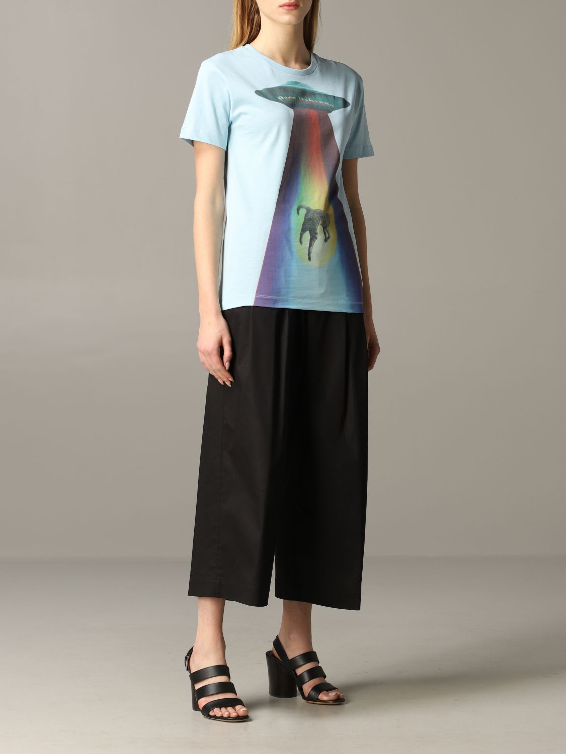 T-shirt à imprimé ovni - Blue Multicolore