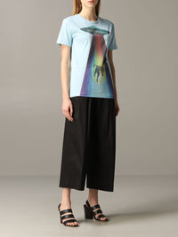 T-shirt à imprimé ovni - Blue Multicolore