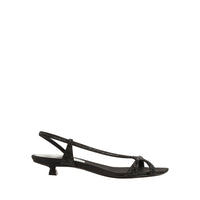 345€   Sandales Serpentine en cuir - Black & Jet
