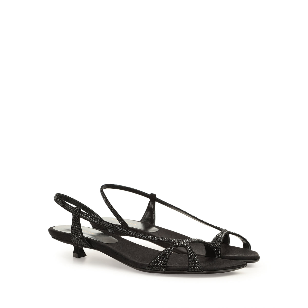 Sandales serpentines en DAIMER + STRASS