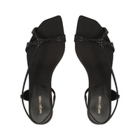 Sandales serpentines en DAIMER + STRASS