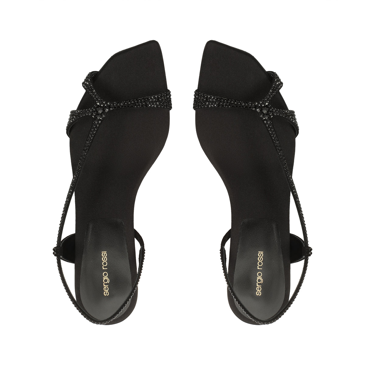 Sandales serpentines en DAIMER + STRASS