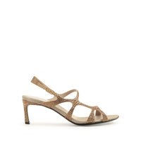 Sandales serpentines en DAIMER + STRASS