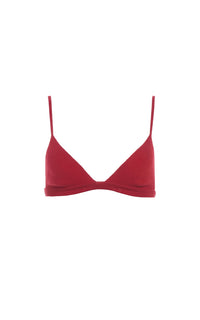 Carmen Bra en rouge antilope mérinos fil