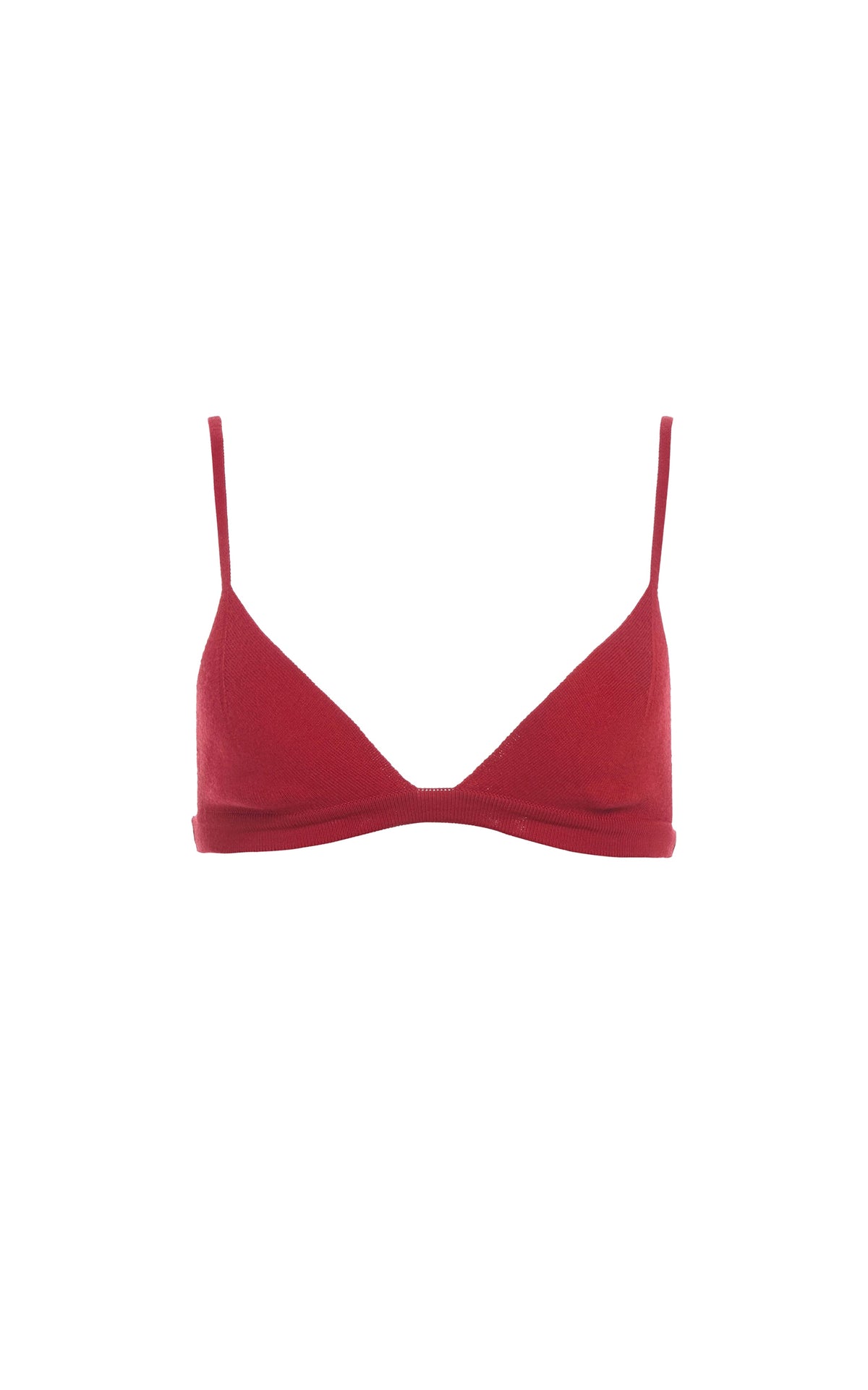 Carmen Bra en rouge antilope mérinos fil