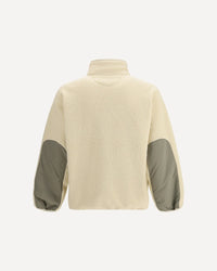 Casual Fleece Jacket - Ecru