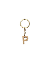 Porte-clés lettre P en laiton - Métal