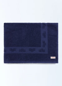 Serviette de plage en coton - Bleu Marine