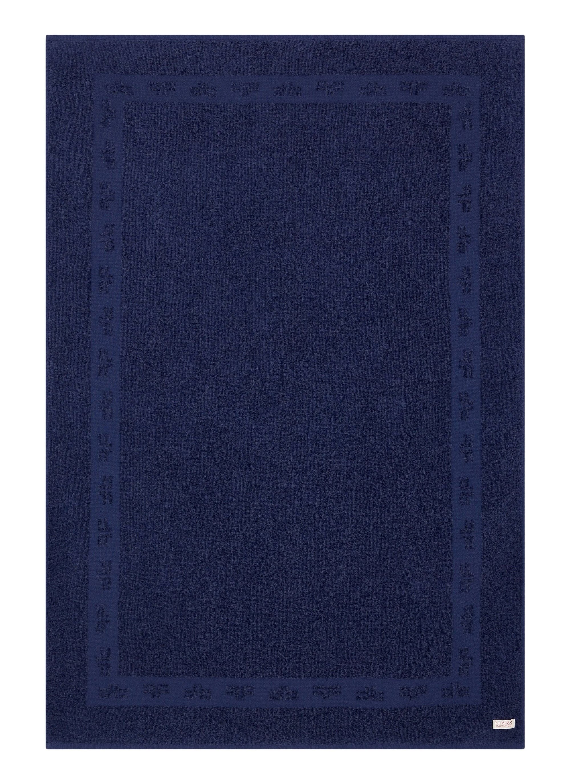 Serviette de plage en coton - Bleu Marine