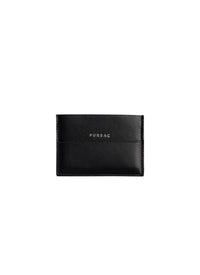 Leather card case - Black