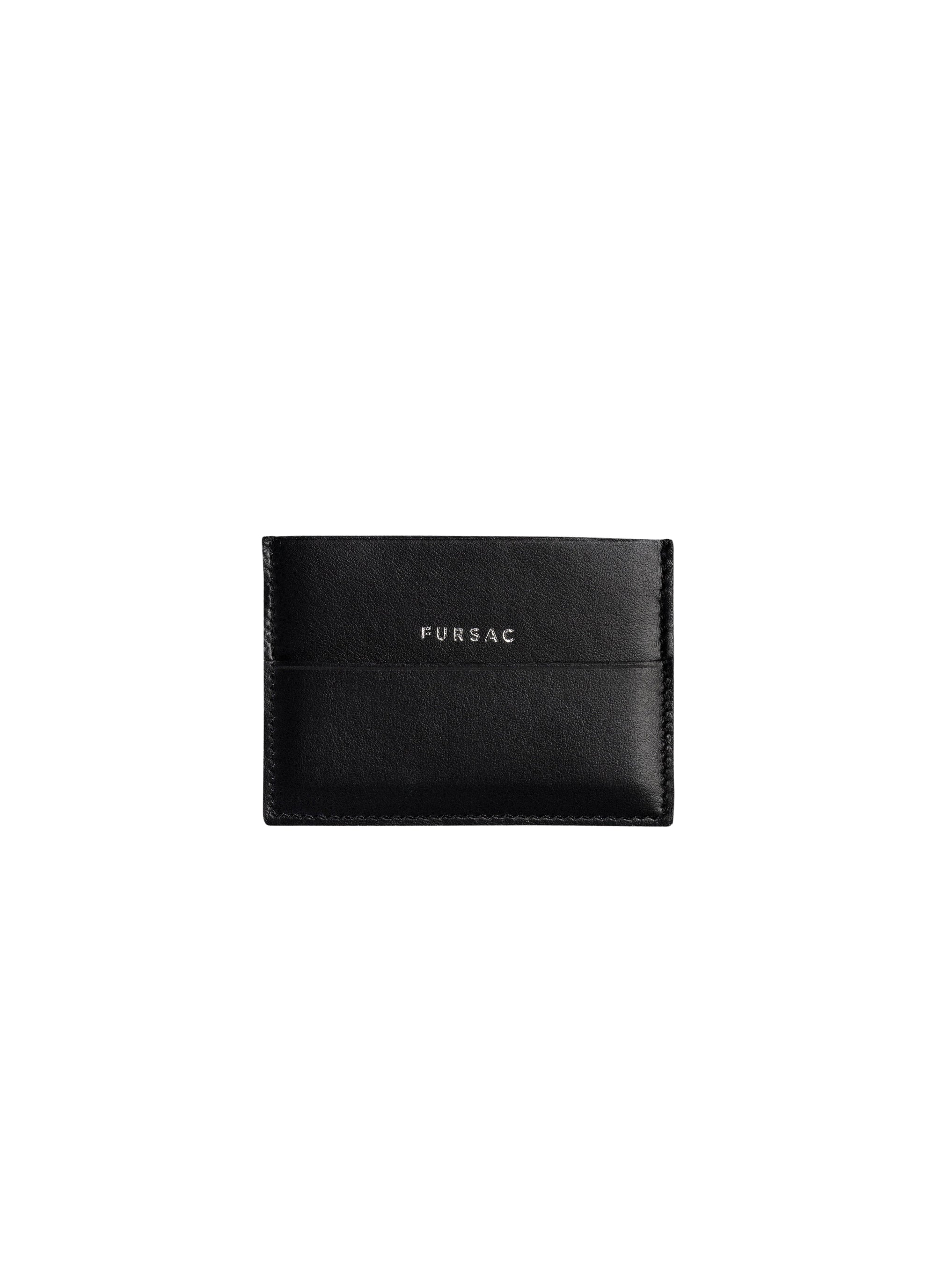 Leather card case - Black