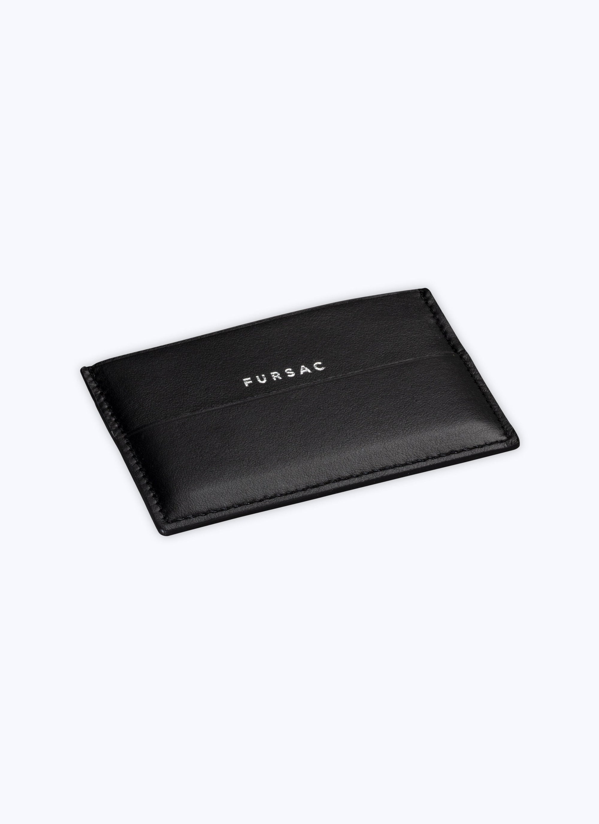 Leather card case - Black