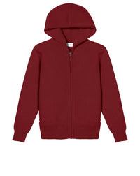 Sweat à capuche en cachemire - Rouge Guarana