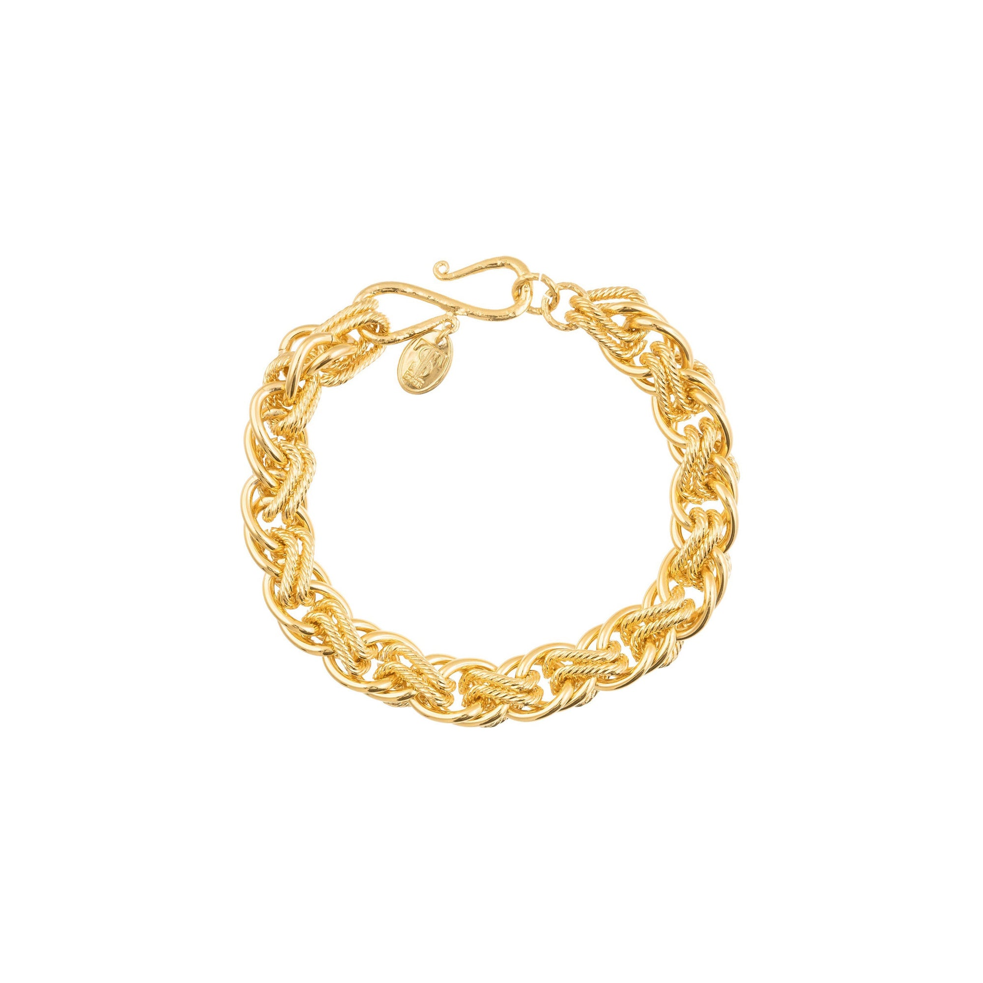 Bracelet Platon doré à l'or fin - Doré
