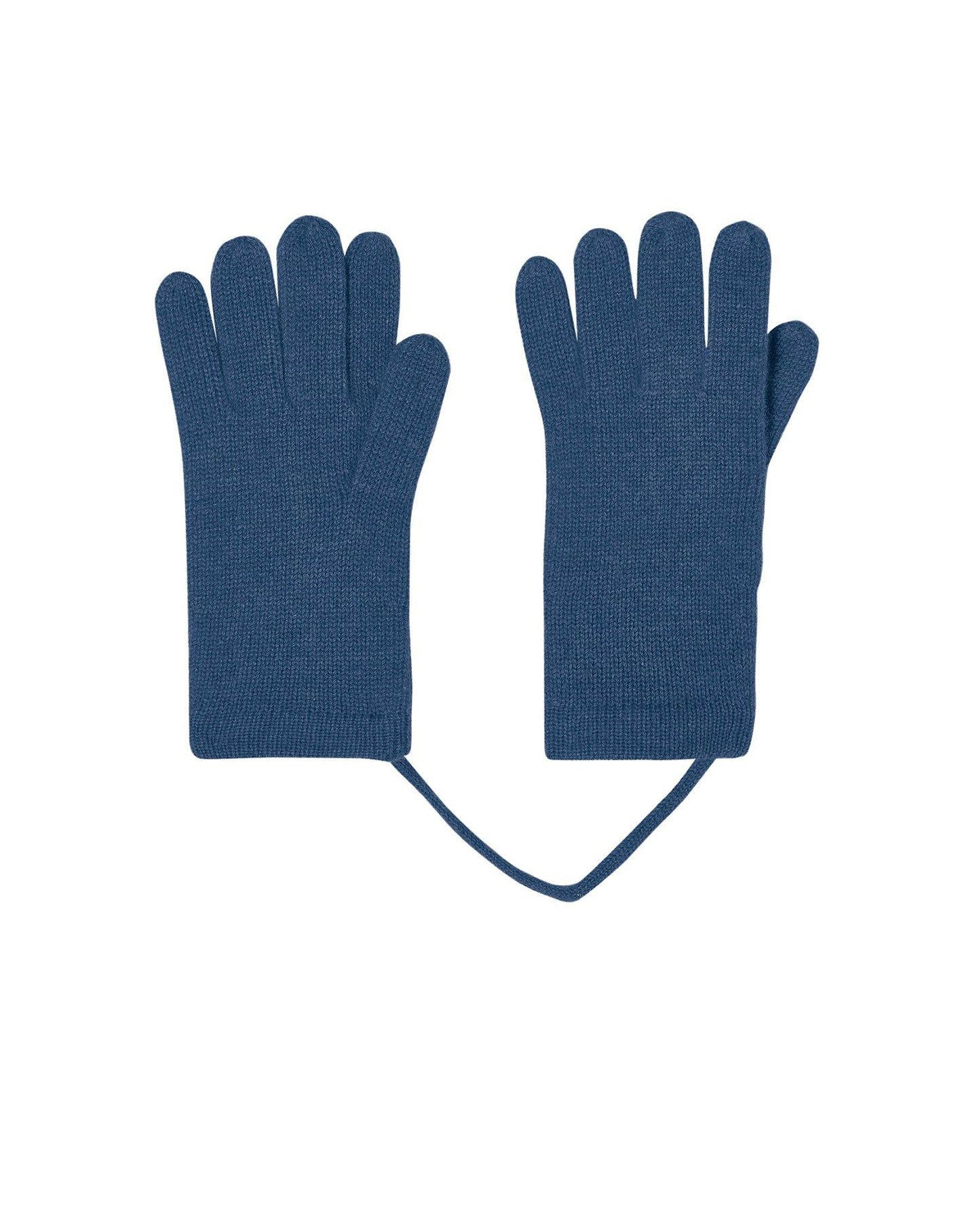 Cashmere gloves - Niagara Blue