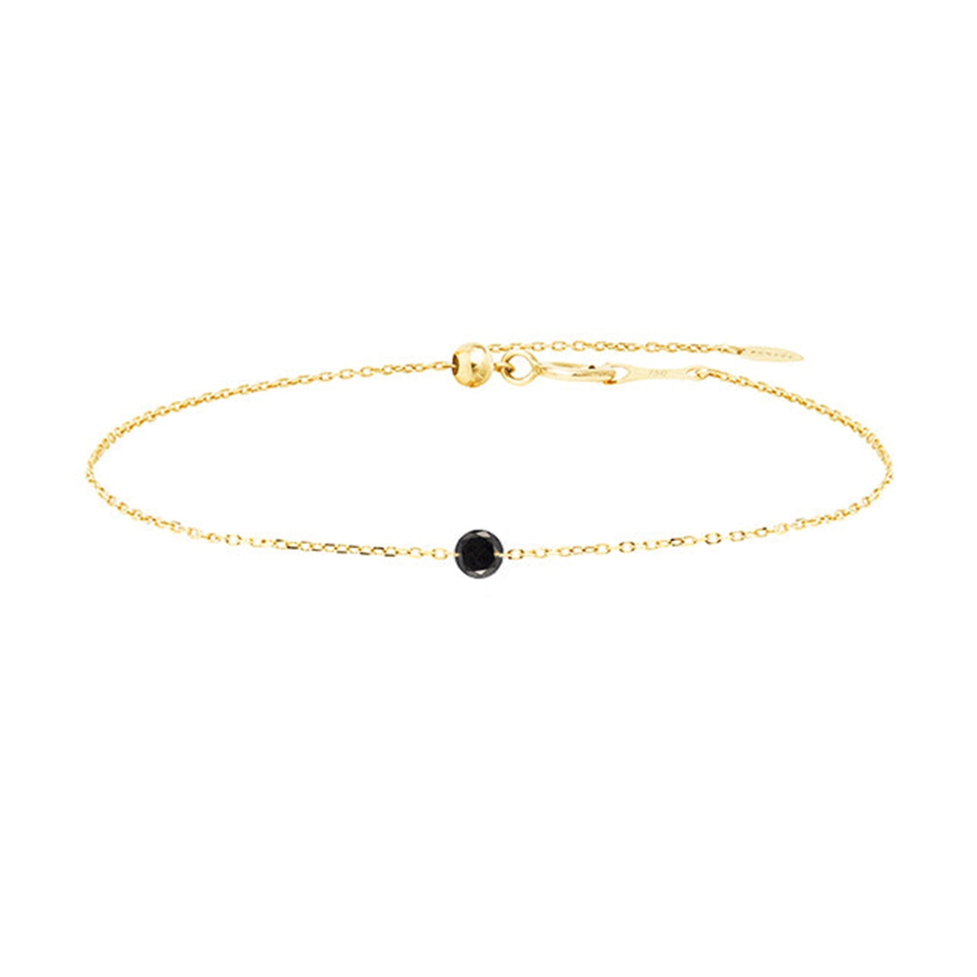Bracelet Kid serti d'un diamant - Or Jaune