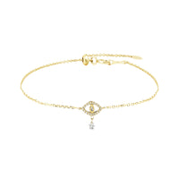Bracelet Séléné Œil pavé de diamants - Or Jaune